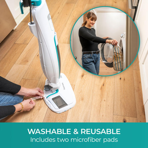 Kenmore SM2060 S200 washable pads closeup displaying reusable microfiber pads.