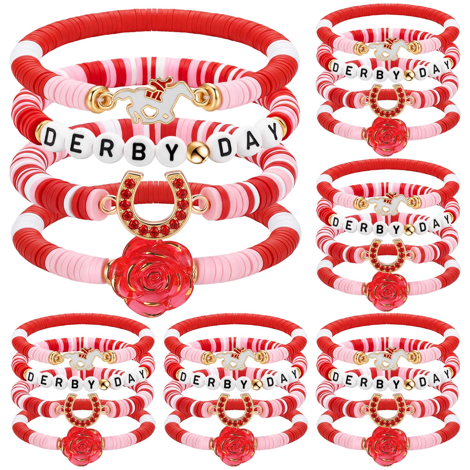 Kenning Derby bracelets 24-pack for easy party favors and coordinated looks.