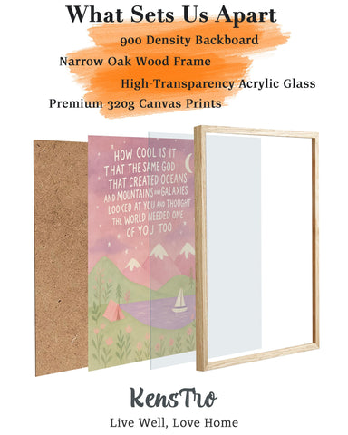 KensTro inspirational Bible canvas suited for a girl's room or study area