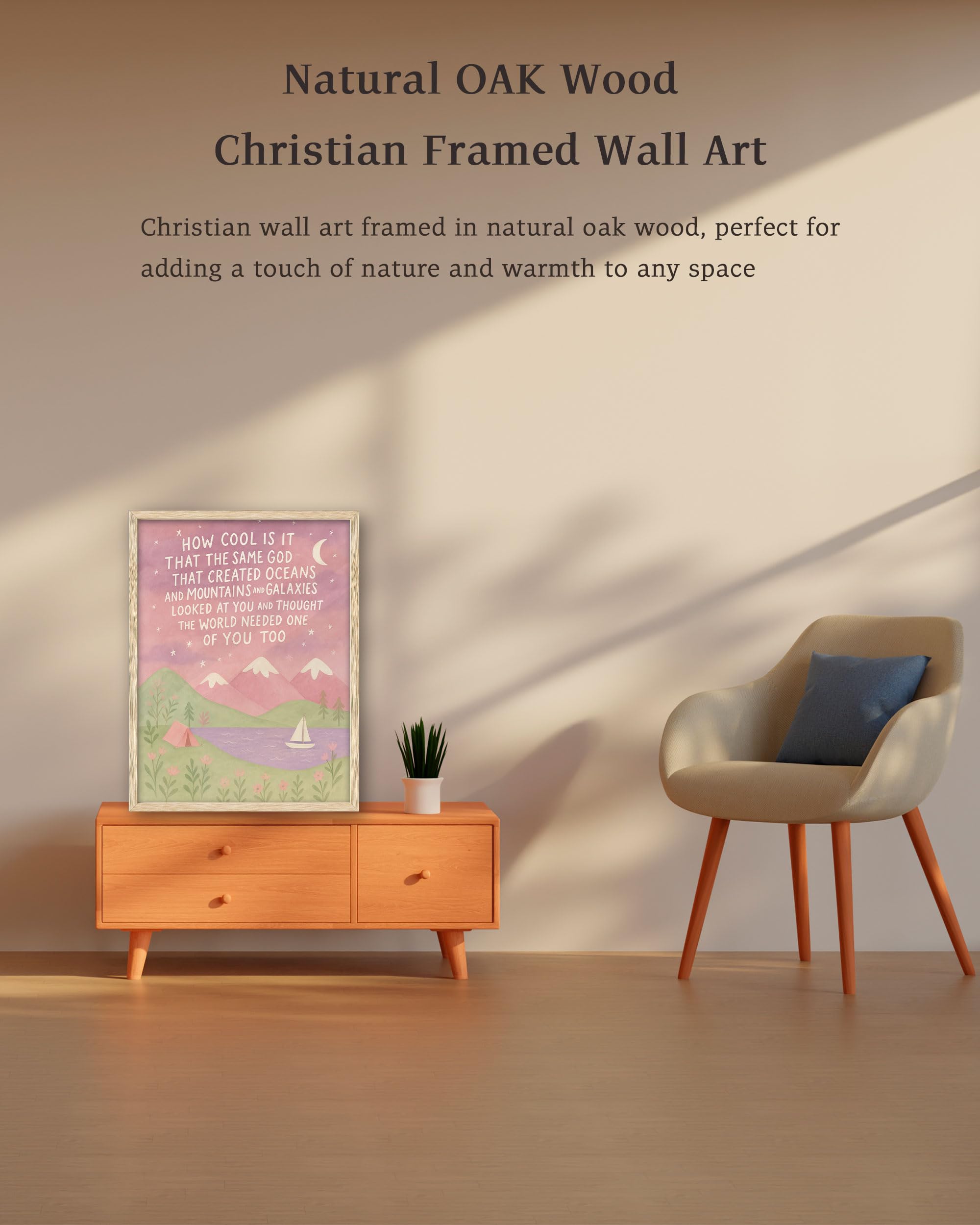 KensTro pink mountain design creates calm in girls' rooms and nurseries