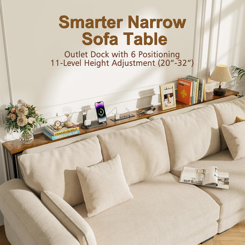 Keomaisyto rustic brown wood finish adds warmth to living room decor.