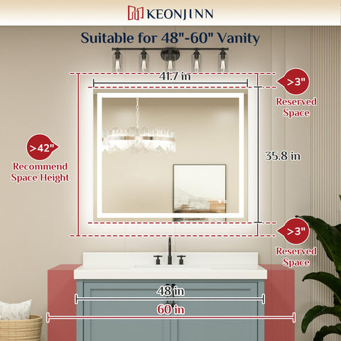 Keonjinn easy-install brackets and back slot simplify wall mounting.