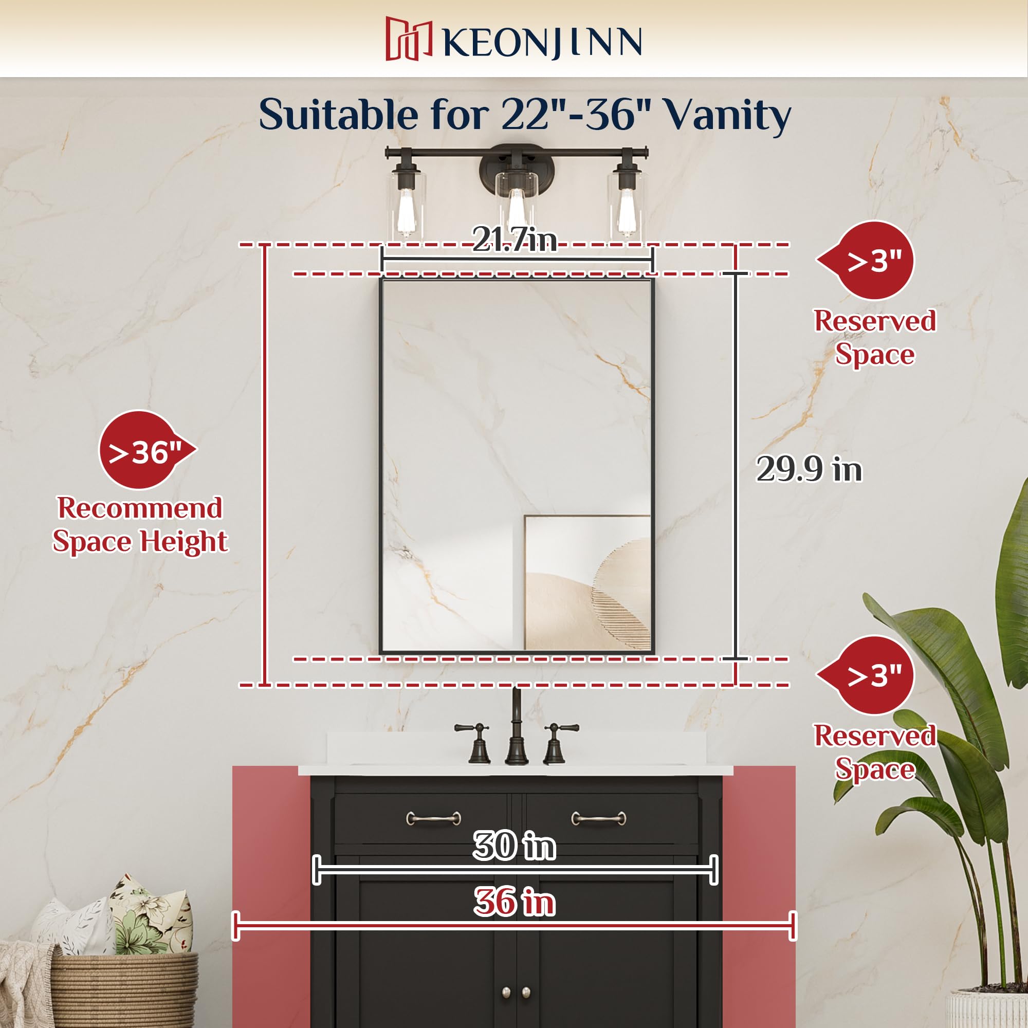 Keonjinn four slot back design supports vertical or horizontal mounting
