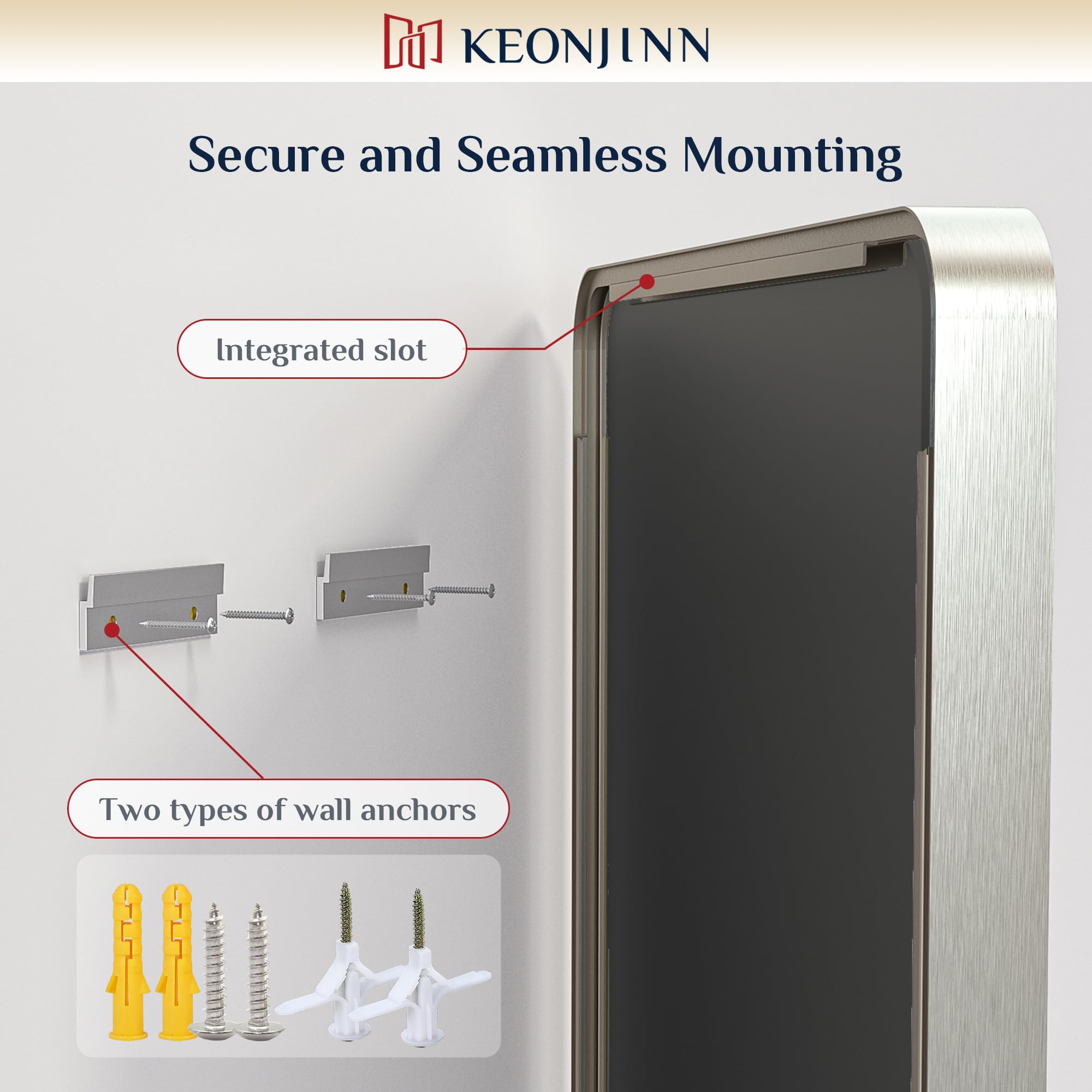 Keonjinn packaging protects the mirror during transit for safe delivery