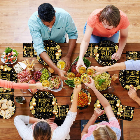 Kepeel black and gold party design for an upscale vibe