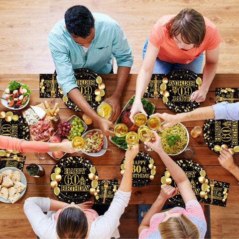 Kepeel Cheers to 60 Years decor for cohesive party styling.