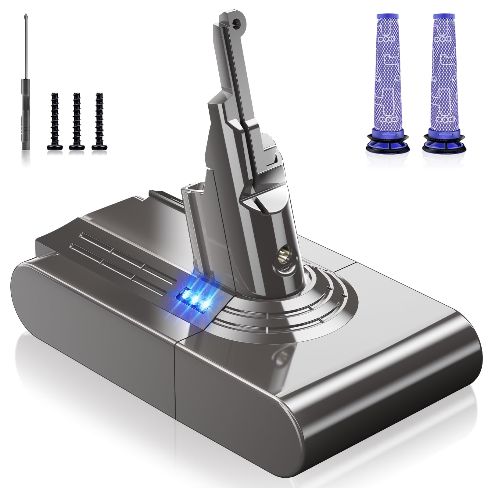 Kepism Dyson V8 battery installation and quick swap