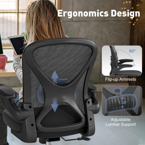 Keratee chair with reinforced 5-star base and durable casters for stability