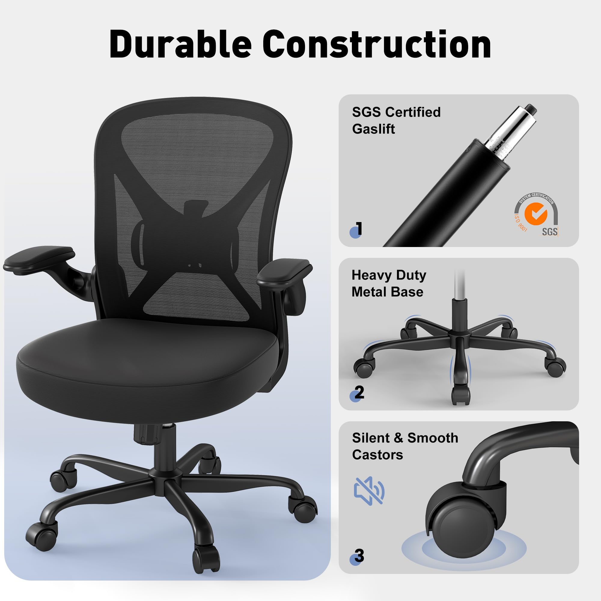 Keratee chair height adjustment helps you find the perfect desk position