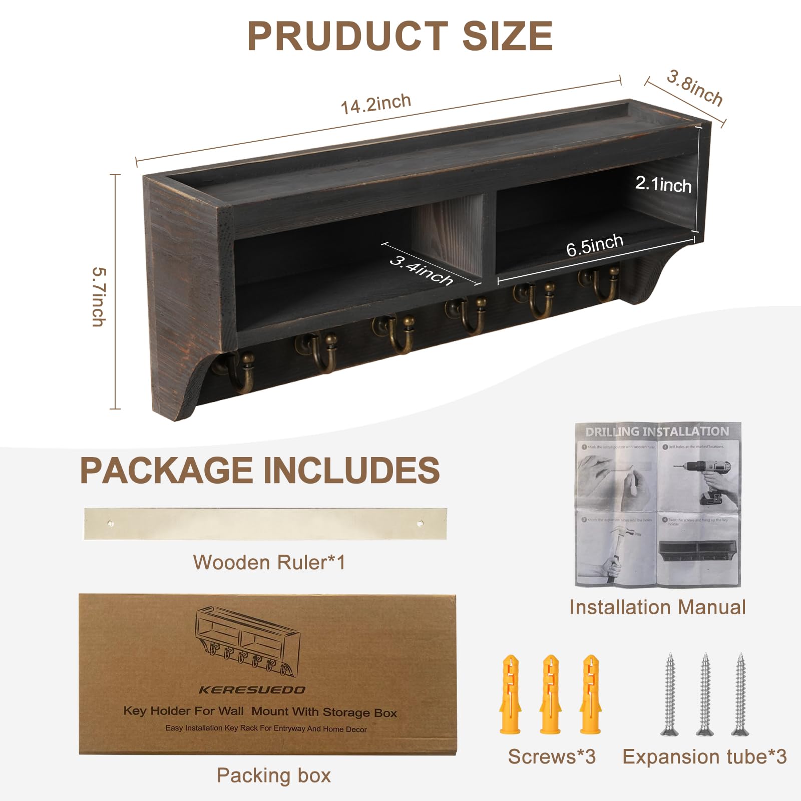 KERESUEDO easy installation kit allows quick mounting.