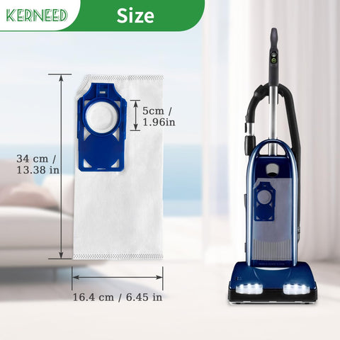 Kerneed 8-pack R30PET HEPA bag for Riccar Brilliance contains pet hair and dander