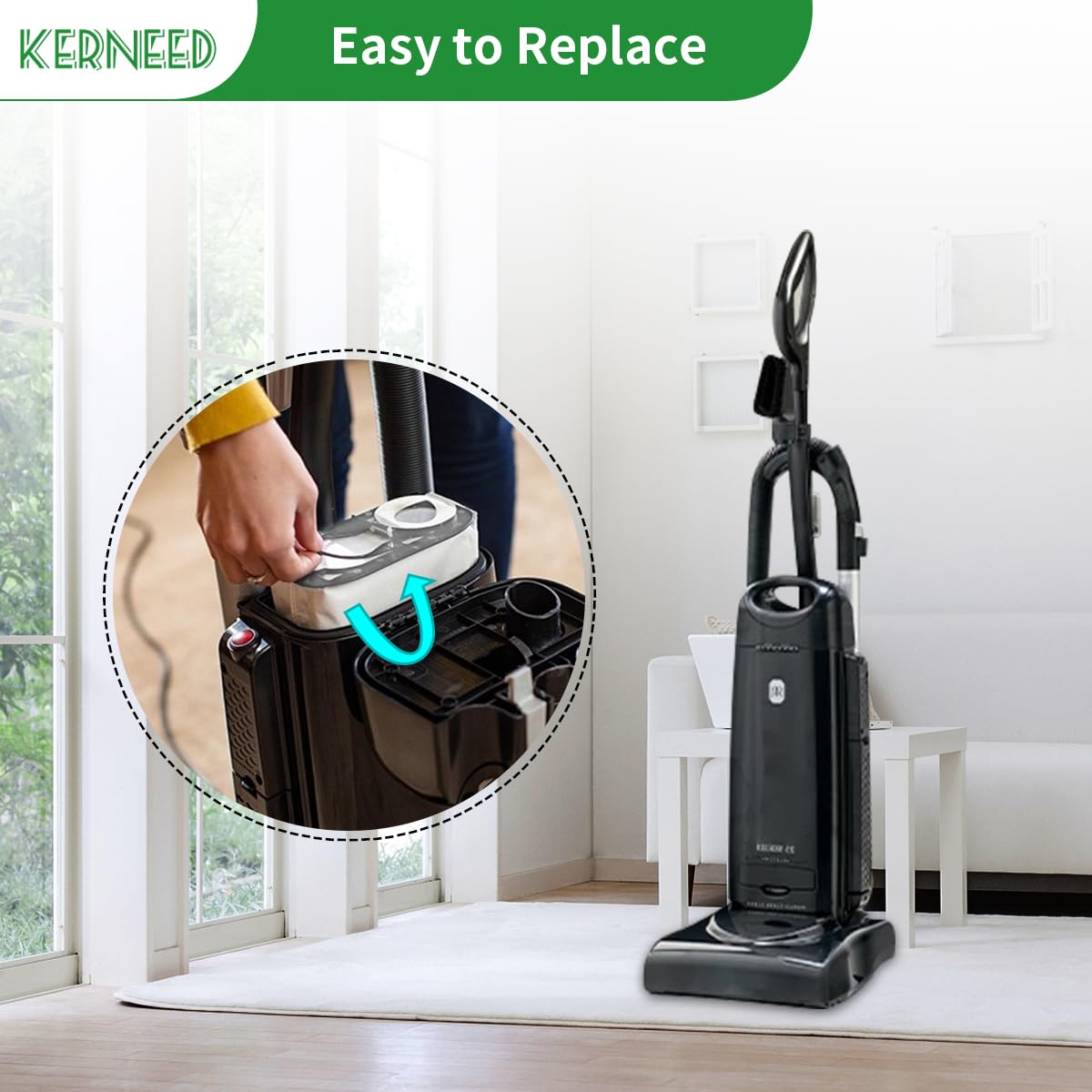 Kerneed Riccar R25 compatible bags fit snugly for reliable performance