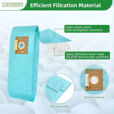Kerneed Type F bags with easy-dump design for quick disposal.