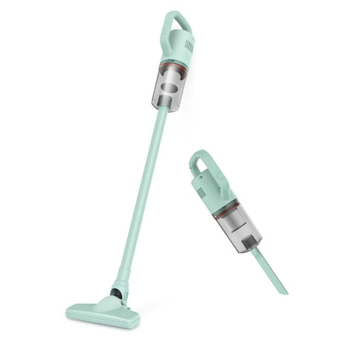 KEROMEE cordless vacuum hair-roller reduces tangles while cleaning debris.