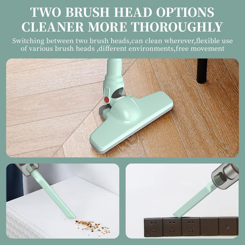KEROMEE cordless vacuum removable pipe enables quick tool switches.