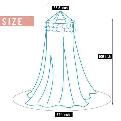 Kertnic bed canopy suits twin to king beds for versatile styling.
