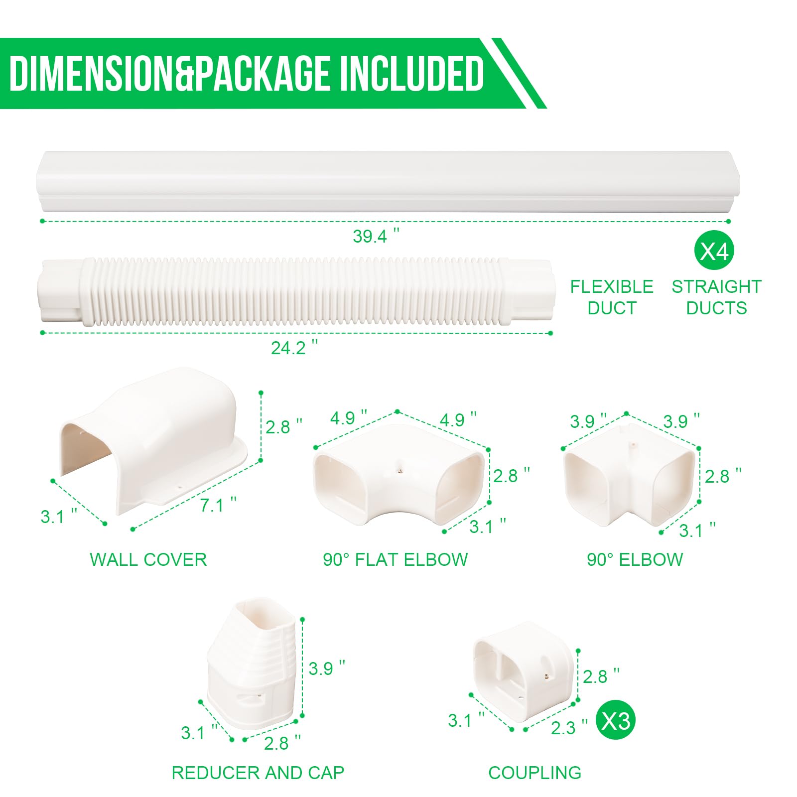 Kerykwan line cover 3 couplings for strong, seamless joints and a clean run.