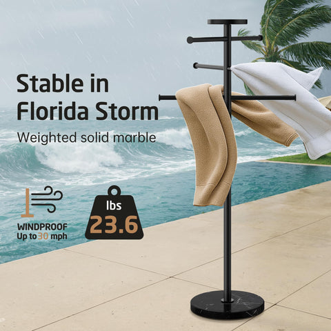 KES 18/8 stainless steel design resists rust for outdoor use
