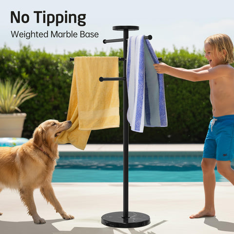 KES heavy marble base provides wind resistance and stability