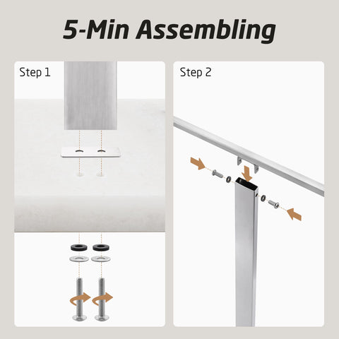 KES standing towel rack durable rust resistance for bathrooms and outdoors.