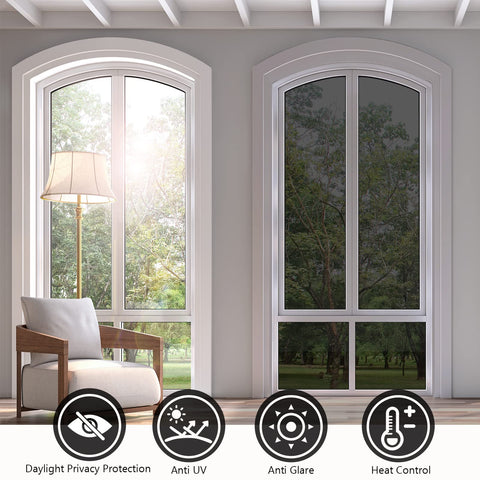 KESPEN Window Film installs with static cling for easy DIY application.