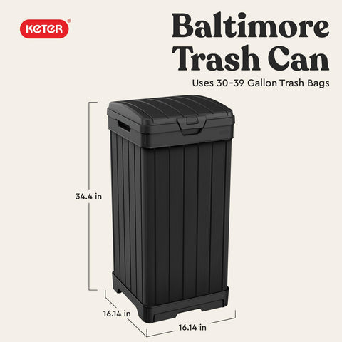 Keter Baltimore fluid drawer enables easy cleaning after outdoor parties.