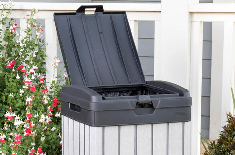 Keter Rockford weather resistant design stands up to outdoor elements