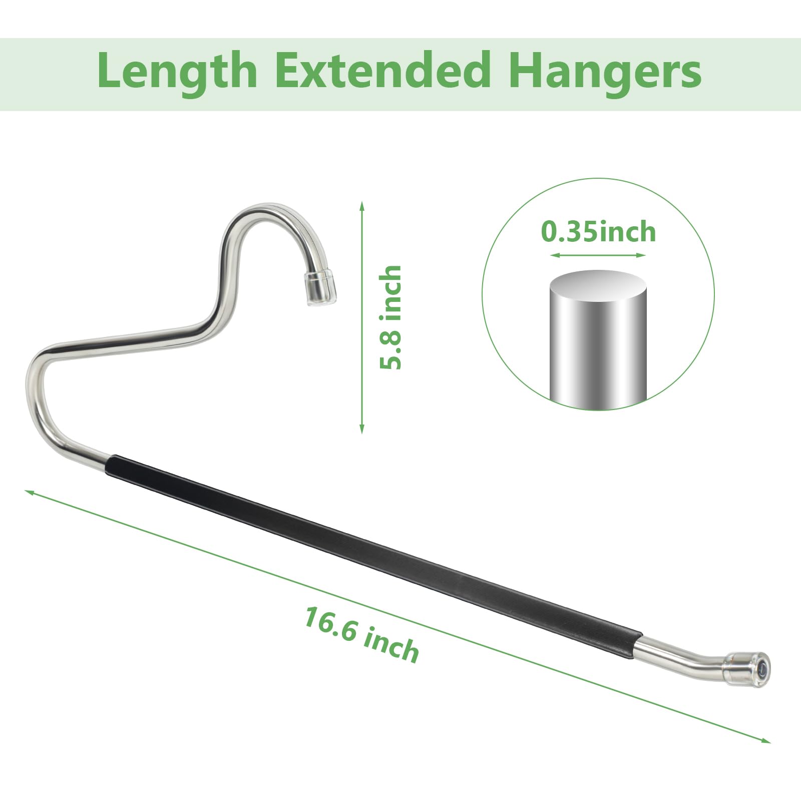 Kevenal no sharp edges protect hands and garments during hanging.