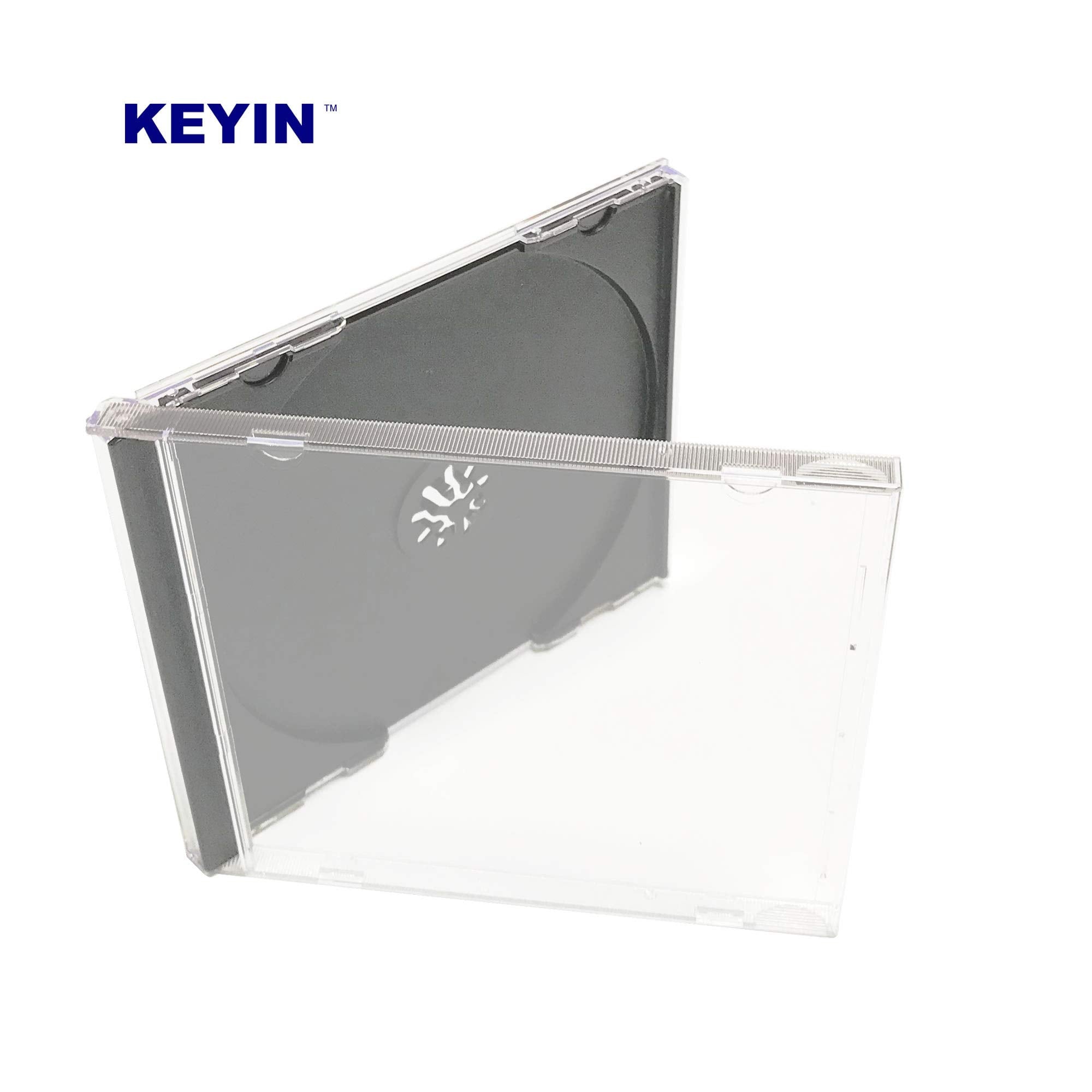 KEYIN standard black CD jewel case hinges in use for smooth operation