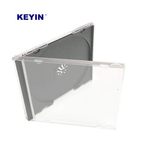 KEYIN standard black CD jewel case hinges in use for smooth operation