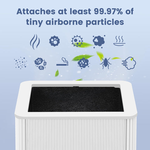 KEYINGXUAN H13 true filter provides strong particle capture at 0.1 microns.