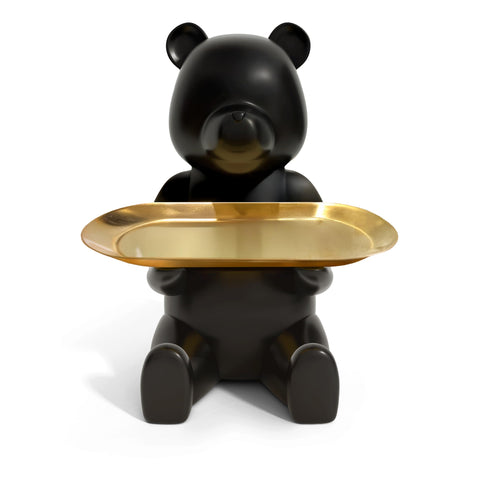 Keyper Bear dish tray on entryway table keeps keys organized