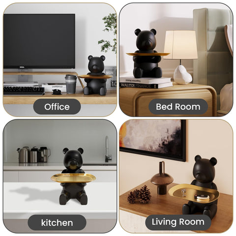 Keyper Bear sideboard decor blends contemporary and cute