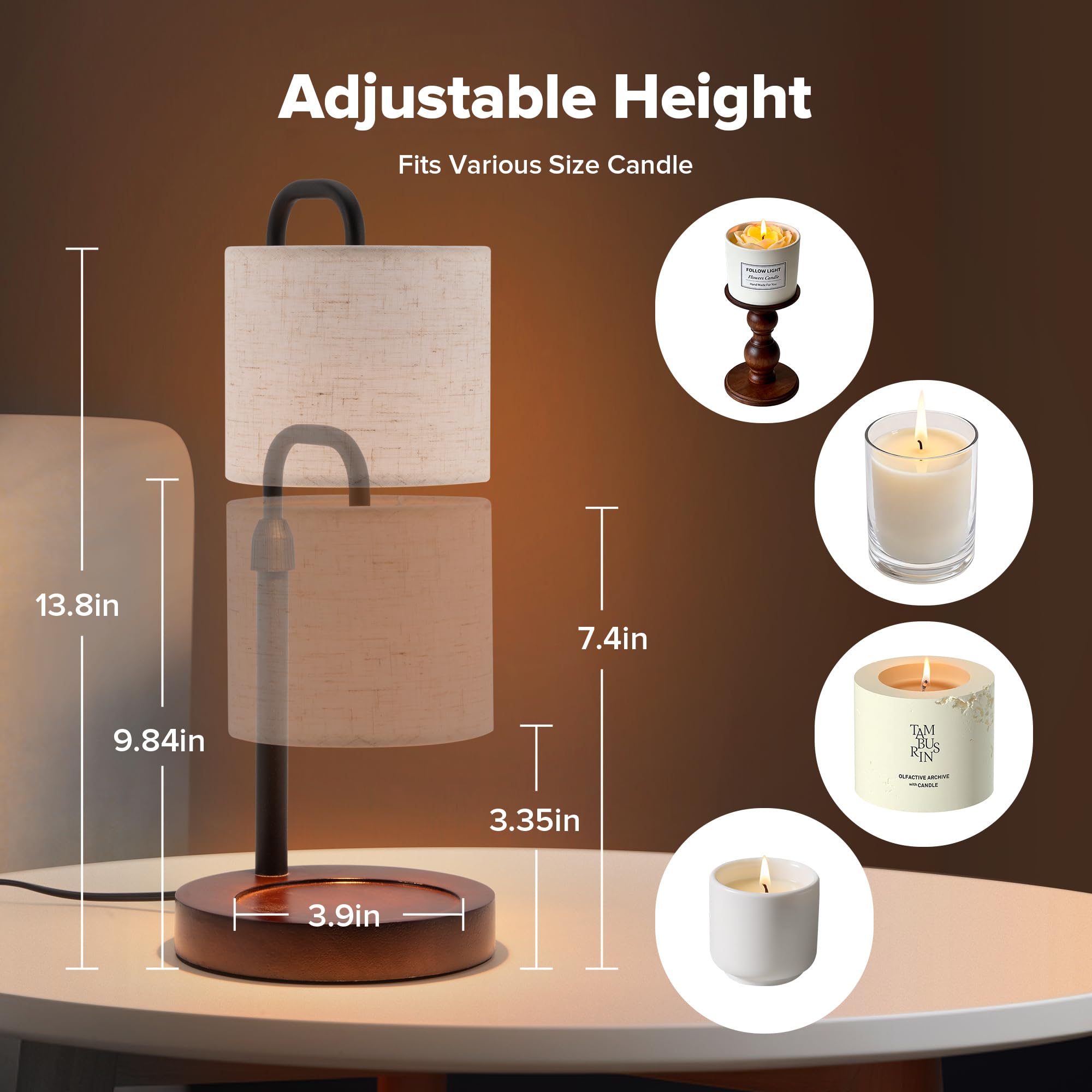 Keysays Candle Warmer Lamp includes bulbs for immediate enjoyment and backups.