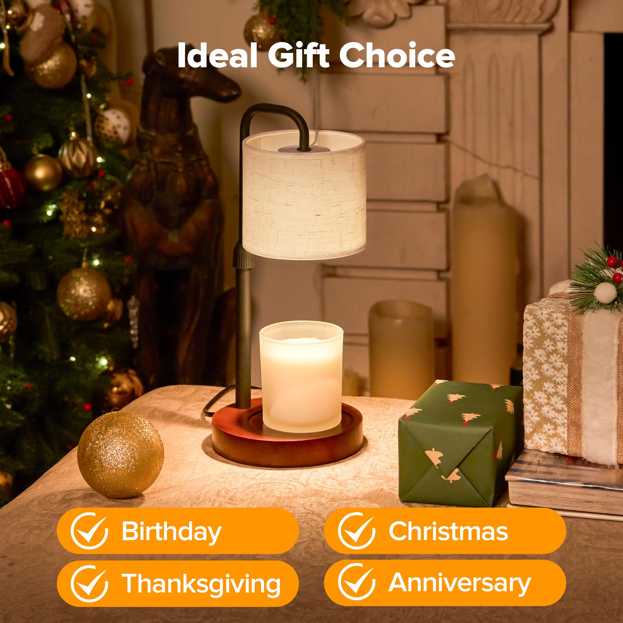 Keysays Candle Warmer Lamp makes a thoughtful gift idea for holidays.