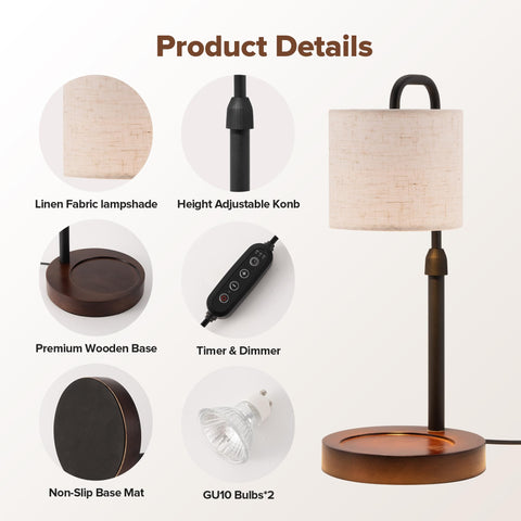 Keysays Candle Warmer Lamp in a living room setup demonstrates versatile decor.