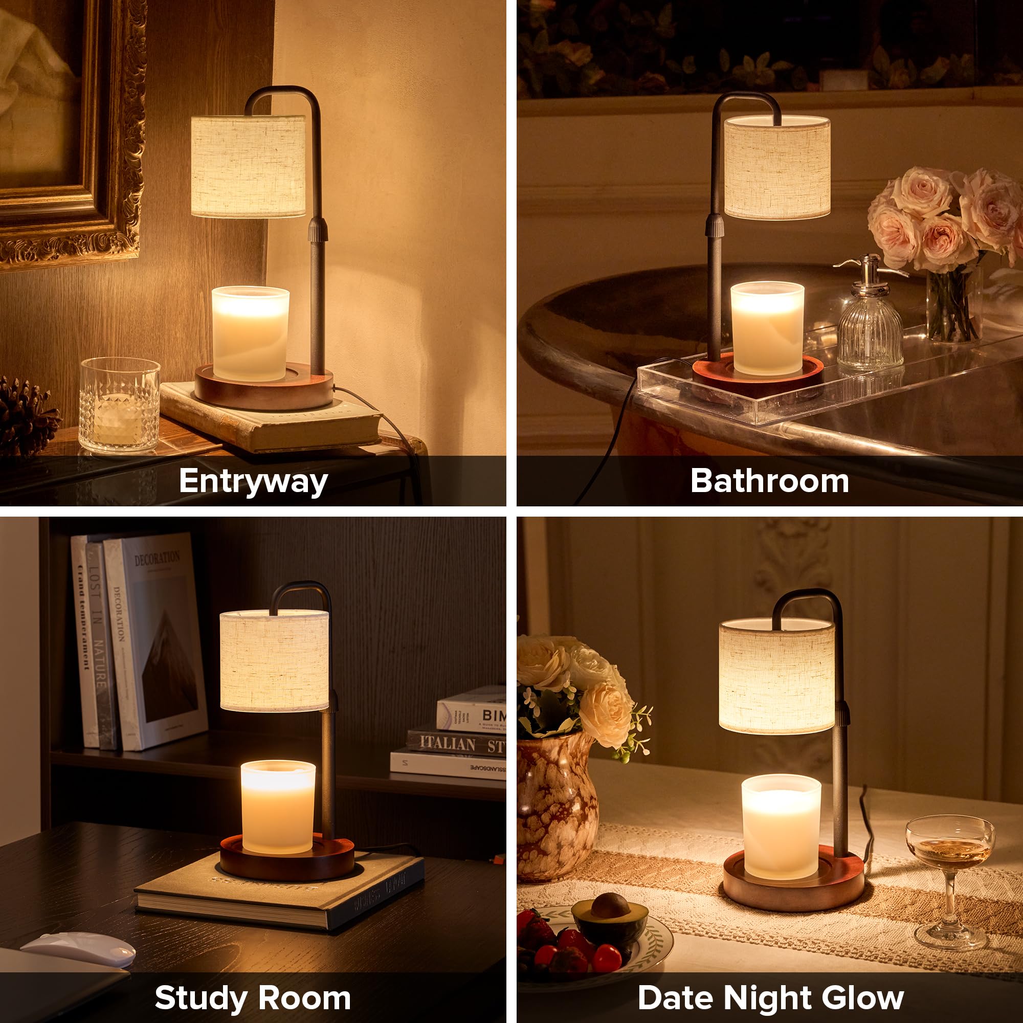 Keysays Candle Warmer Lamp flame-free design prioritizes family-friendly safety.