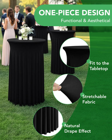 KeyWave anti-slip fabric wraps the table to reduce movement indoors and outdoors.