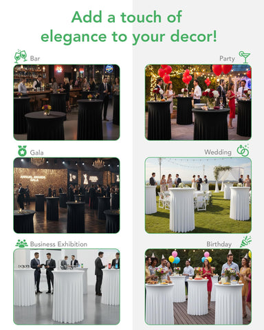 KeyWave drape creates floor-length elegance for formal settings.