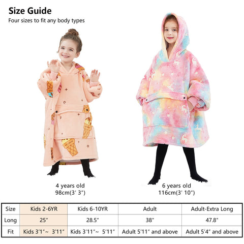 KFUBUO blanket hoodie is machine washable for easy care.