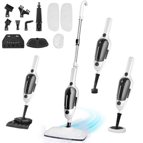 KGHKGH steam mop with 11 accessories for versatile home cleaning
