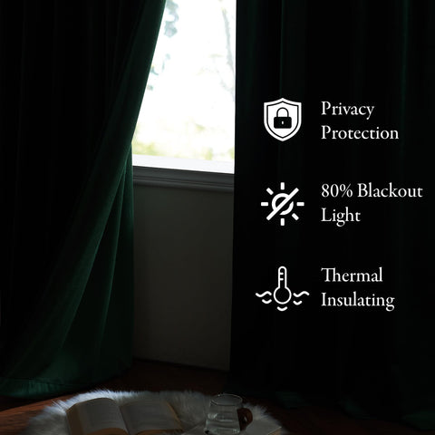 KGORGE velvet curtains with thermal insulation stabilize room temperature.