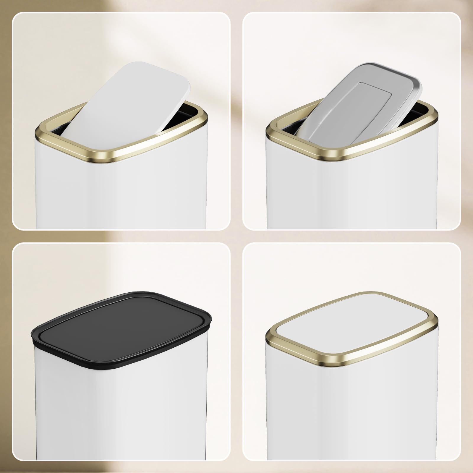 KHMMGK 360-degree silent lid for smooth disposal