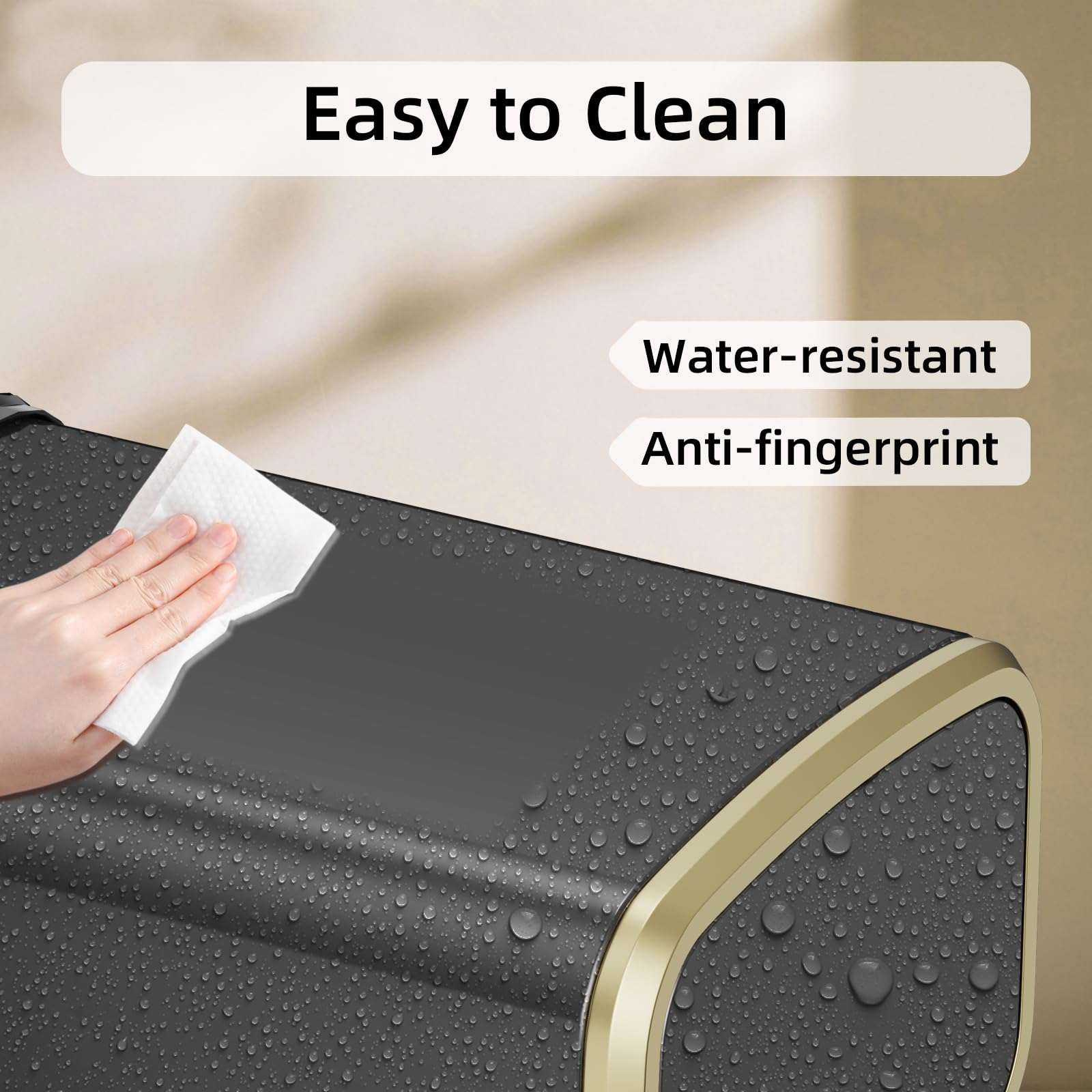 KHMMGK hidden trash bag system conceals contents for a neat look