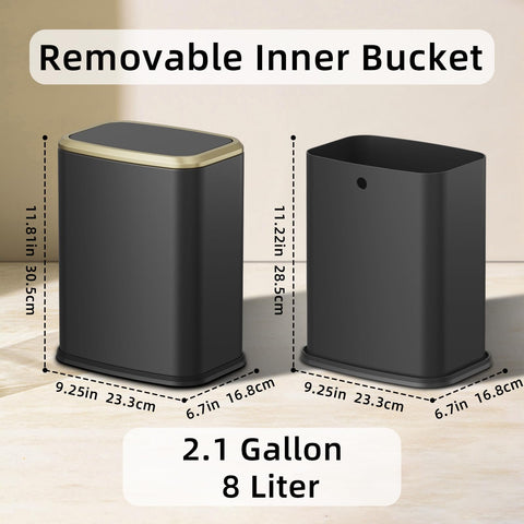 KHMMGK hidden-trash-bag-system secures liners, reducing slips and tabletop clutter