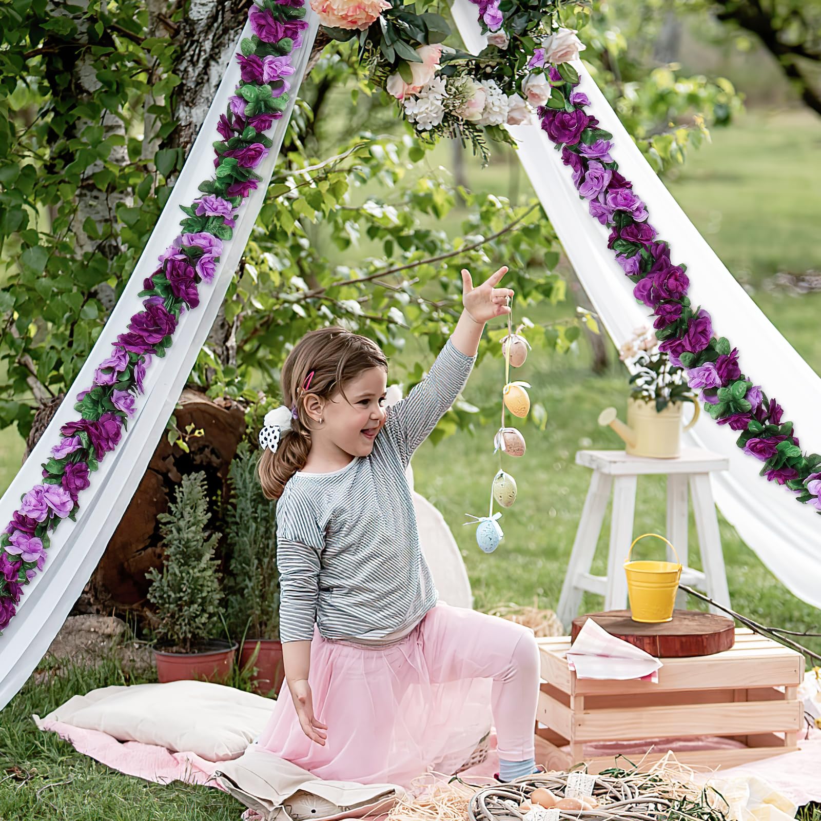 KHOYIME durable bendable stems make versatile arrangements and flexible decorating options.