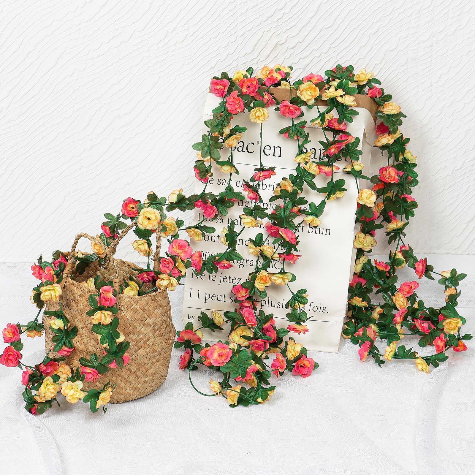 Khoyime lifelike flower stems bend easily for versatile installations.