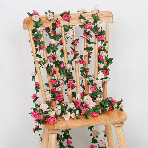 Khoyime two-tone pink garland design with natural variation