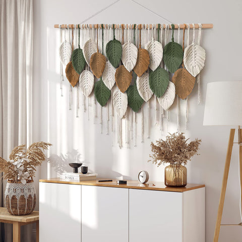 KHOYIME eco-friendly cotton material ensures durable, natural-feel wall decor.