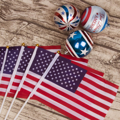 KI Store American flag cloth flags bonus bundle adds versatile patriotic décor.
